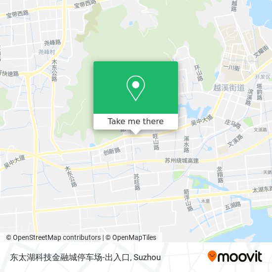 东太湖科技金融城停车场-出入口 map