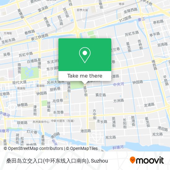 桑田岛立交入口(中环东线入口南向) map