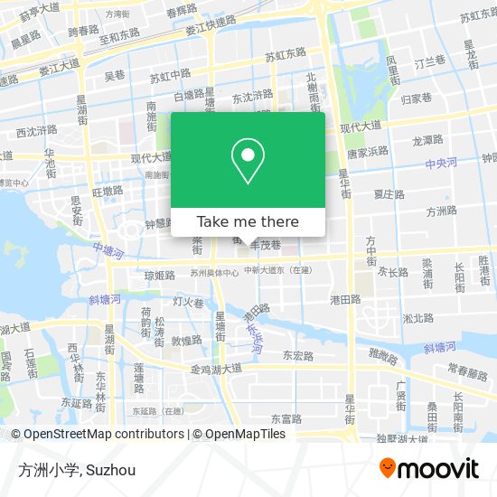 方洲小学 map
