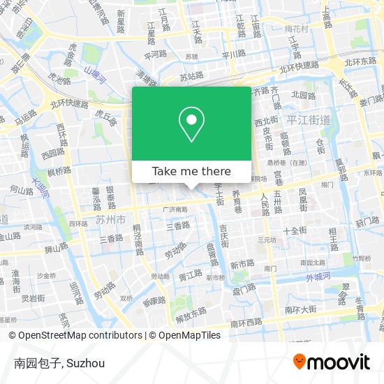 南园包子 map