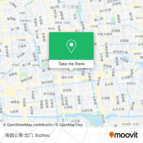 南园公寓-北门 map