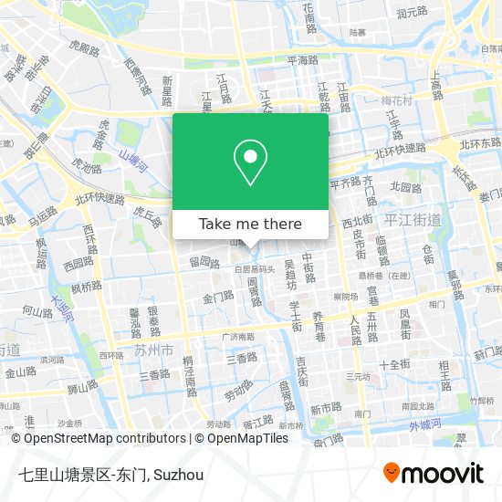 七里山塘景区-东门 map