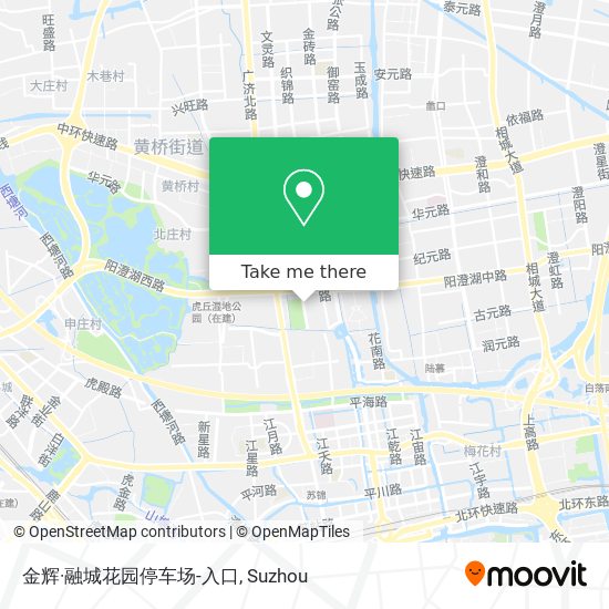 金辉·融城花园停车场-入口 map