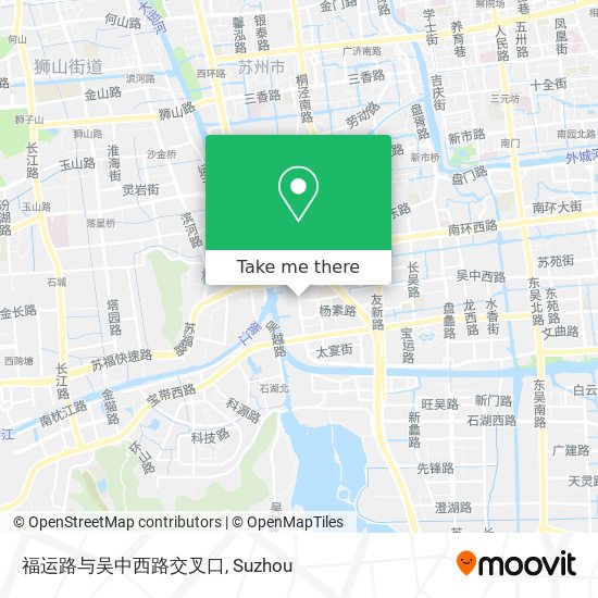 福运路与吴中西路交叉口 map