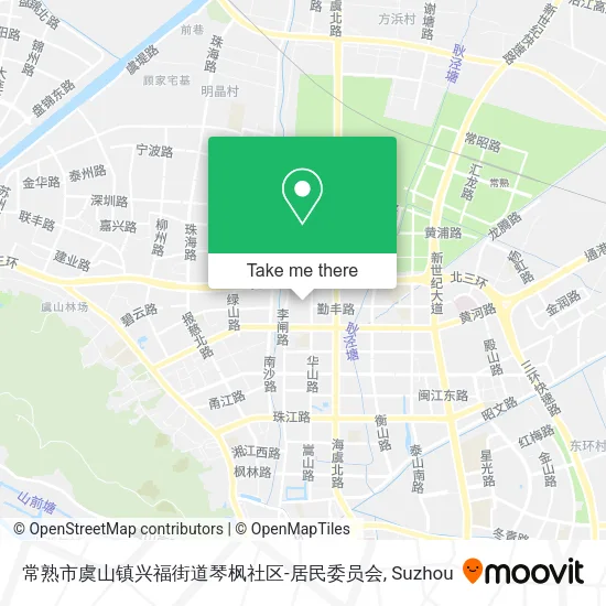 常熟市虞山镇兴福街道琴枫社区-居民委员会 map