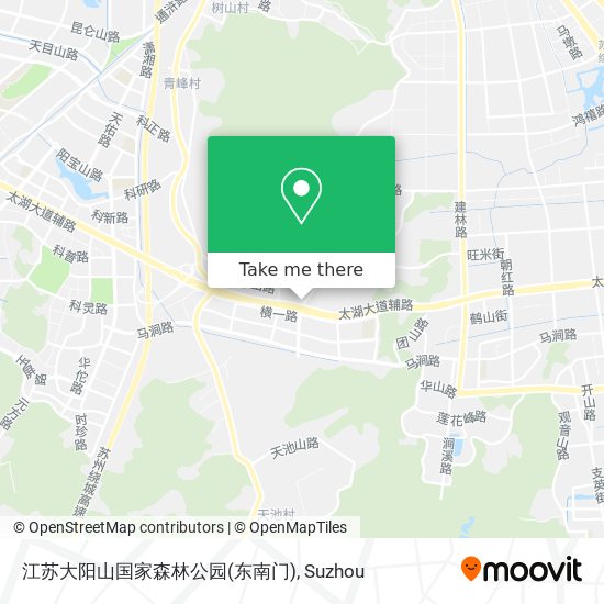 江苏大阳山国家森林公园(东南门) map