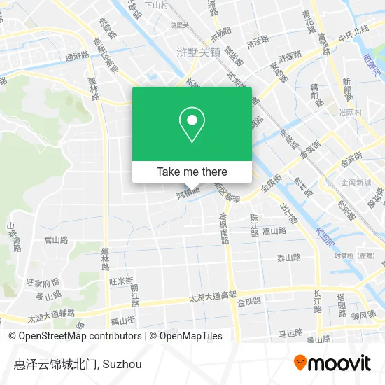 惠泽云锦城北门 map