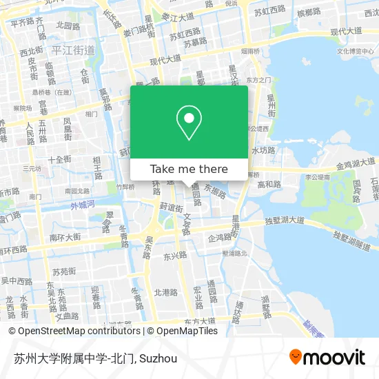 苏州大学附属中学-北门 map