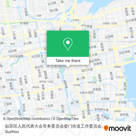 姑苏区人民代表大会常务委员会娄门街道工作委员会 map
