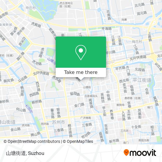 山塘街道 map