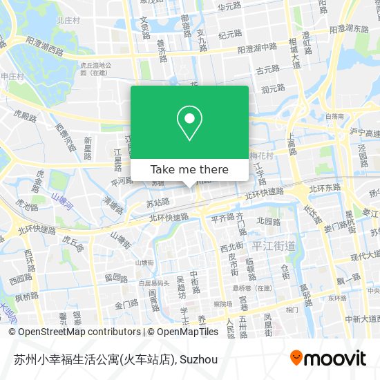 苏州小幸福生活公寓(火车站店) map