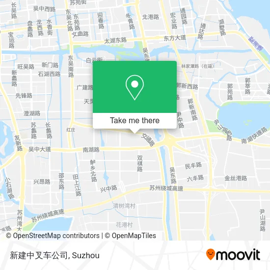 新建中叉车公司 map