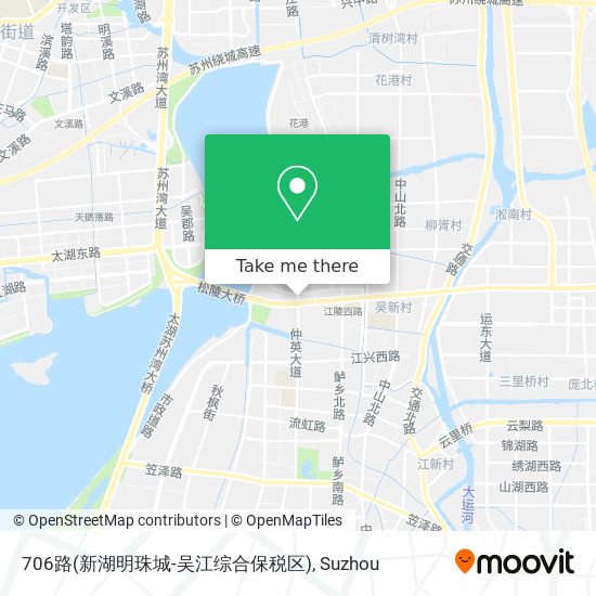 706路(新湖明珠城-吴江综合保税区) map