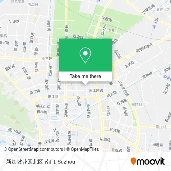 新加坡花园北区-南门 map