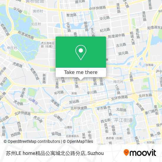 苏州LE home精品公寓城北公路分店 map