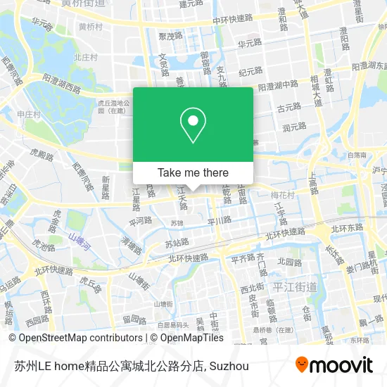 苏州LE home精品公寓城北公路分店 map