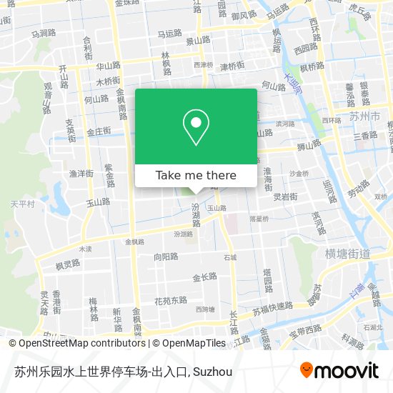 苏州乐园水上世界停车场-出入口 map