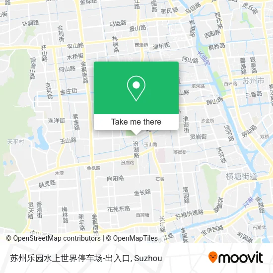 苏州乐园水上世界停车场-出入口 map