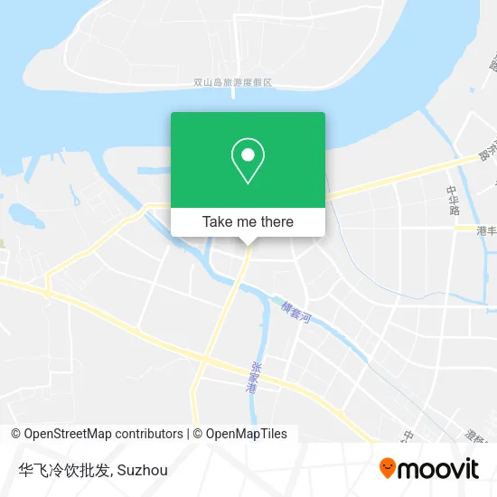华飞冷饮批发 map