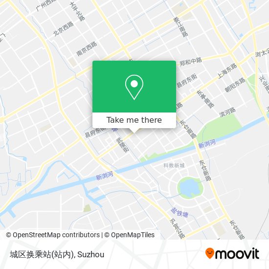 城区换乘站(站内) map