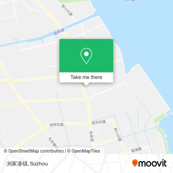 浏家港镇 map
