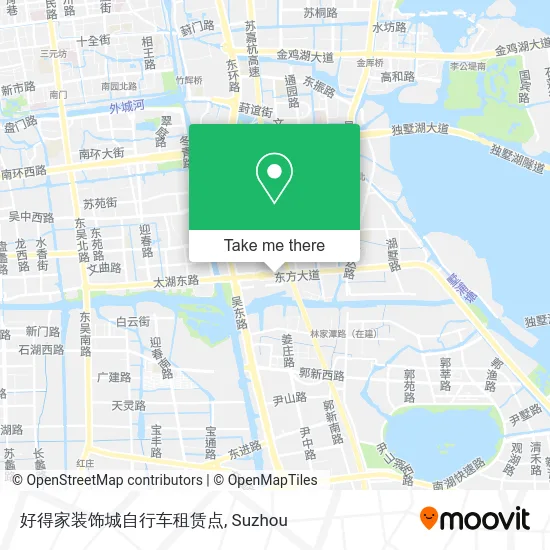 好得家装饰城自行车租赁点 map