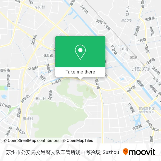 苏州市公安局交巡警支队车管所观山考验场 map