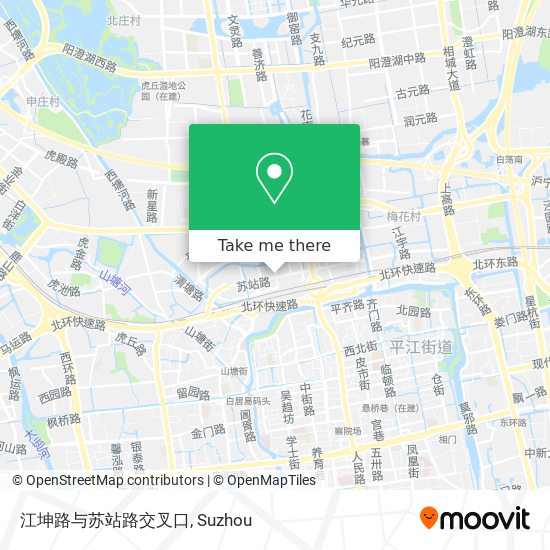 江坤路与苏站路交叉口 map