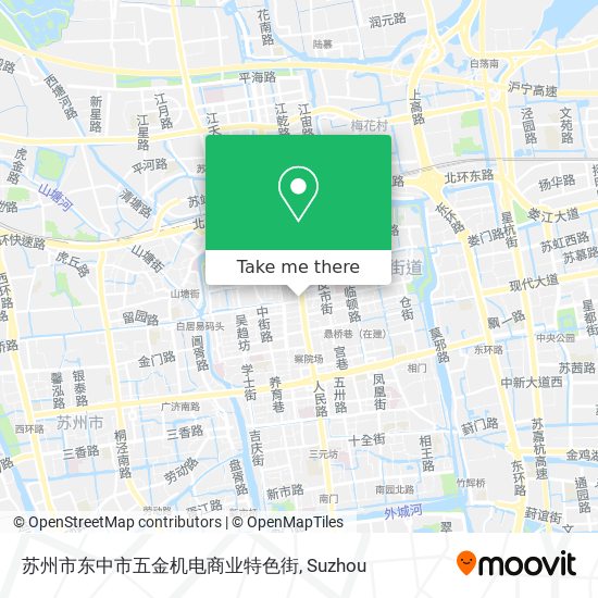 苏州市东中市五金机电商业特色街 map
