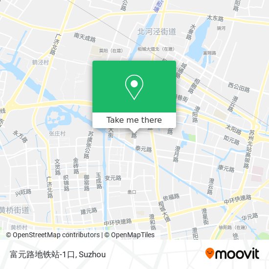 富元路地铁站-1口 map