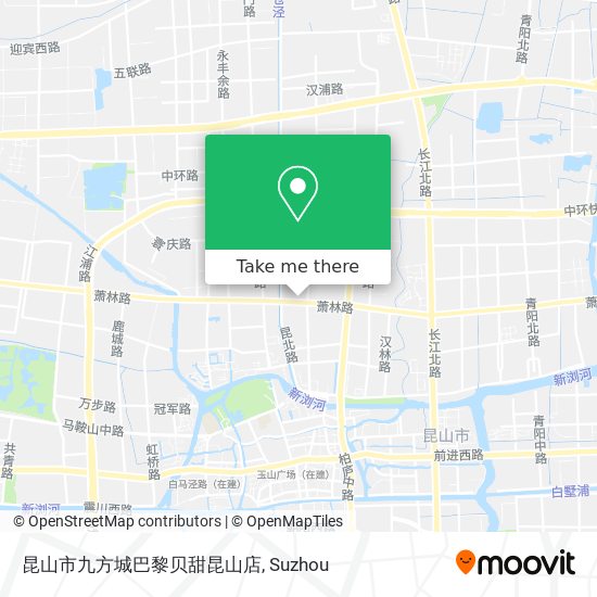 昆山市九方城巴黎贝甜昆山店 map
