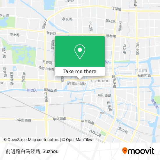 前进路白马泾路 map