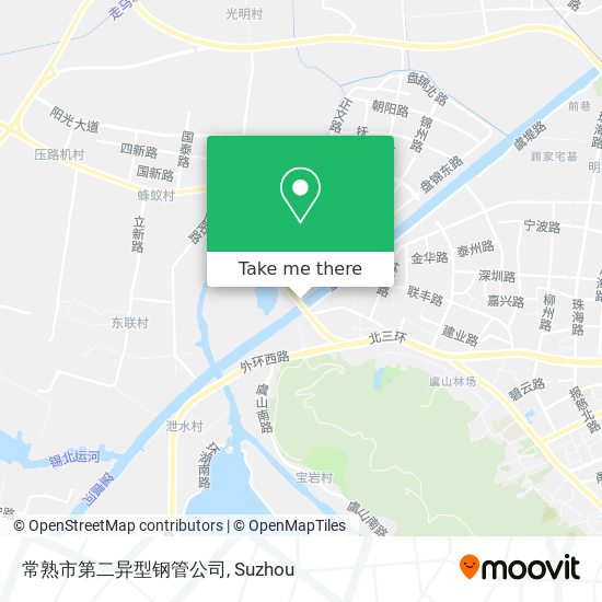 常熟市第二异型钢管公司 map