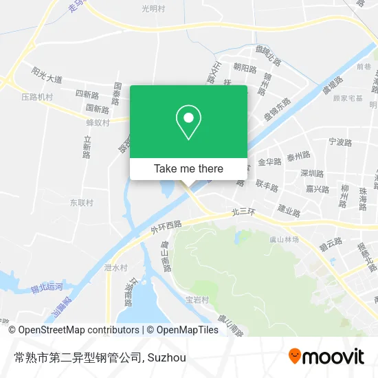 常熟市第二异型钢管公司 map
