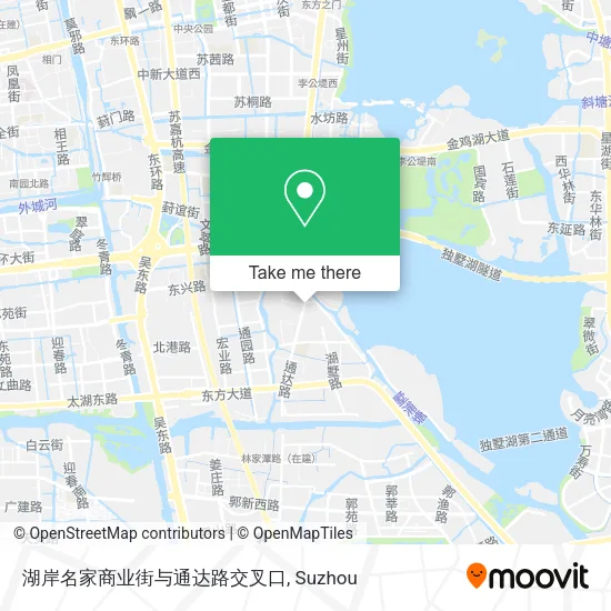 湖岸名家商业街与通达路交叉口 map