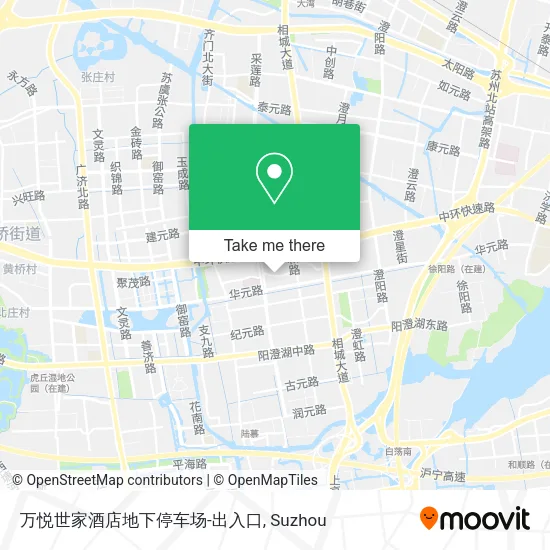 万悦世家酒店地下停车场-出入口 map
