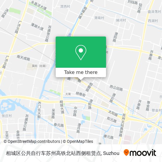 相城区公共自行车苏州高铁北站西侧租赁点 map