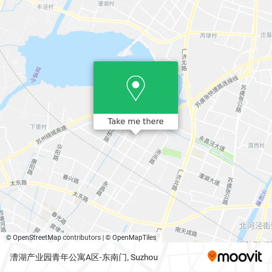 漕湖产业园青年公寓A区-东南门 map