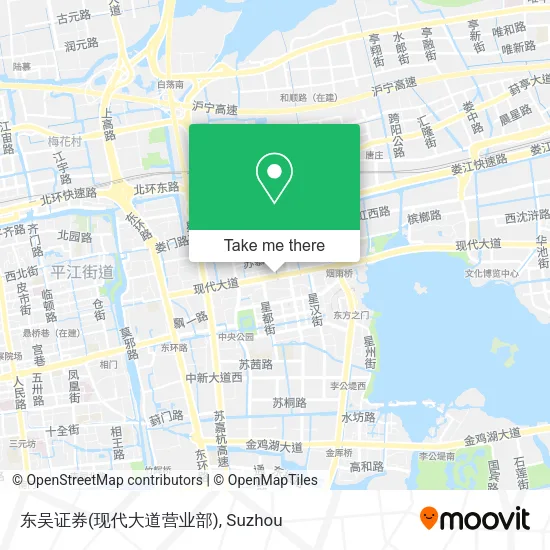 东吴证券(现代大道营业部) map