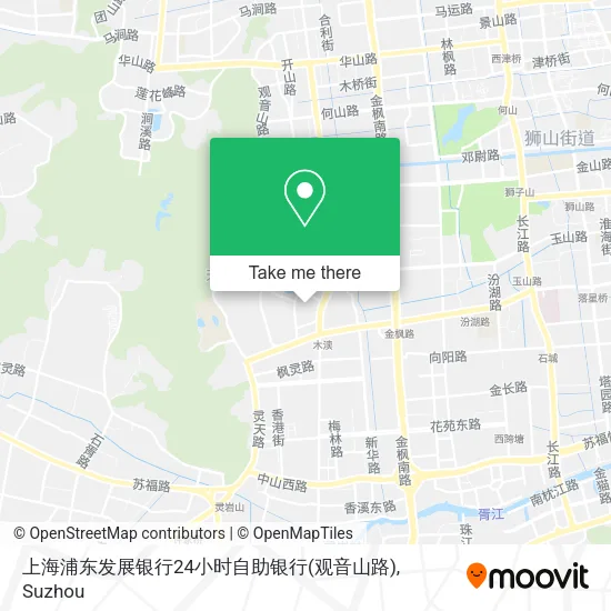 上海浦东发展银行24小时自助银行(观音山路) map