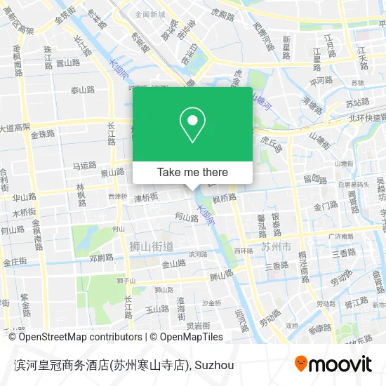 滨河皇冠商务酒店(苏州寒山寺店) map
