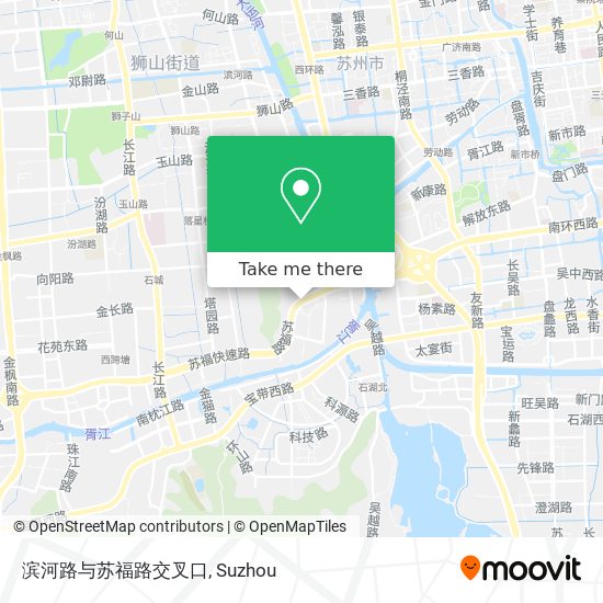 滨河路与苏福路交叉口 map