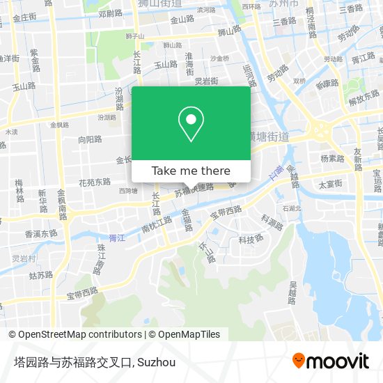 塔园路与苏福路交叉口 map