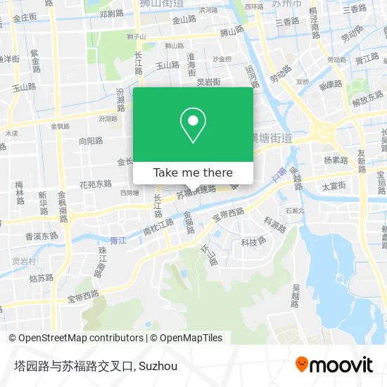 塔园路与苏福路交叉口 map