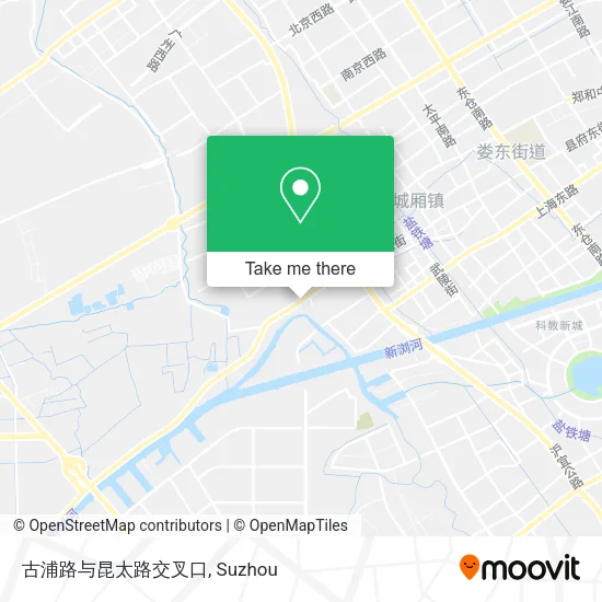 古浦路与昆太路交叉口 map