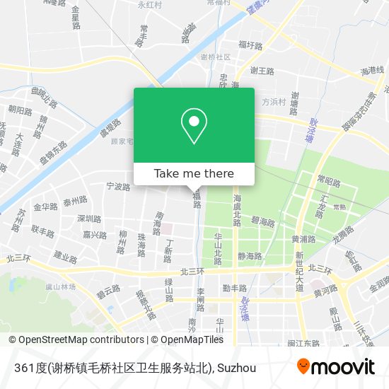361度(谢桥镇毛桥社区卫生服务站北) map