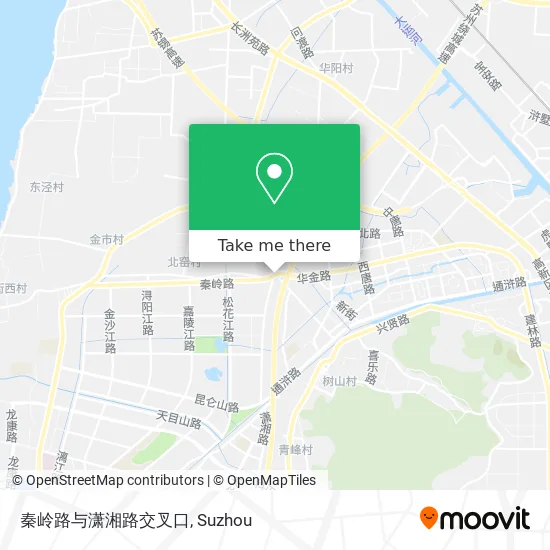 秦岭路与潇湘路交叉口 map