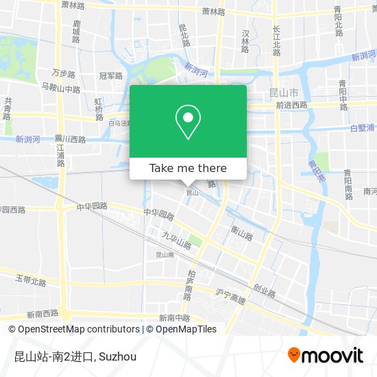 昆山站-南2进口 map