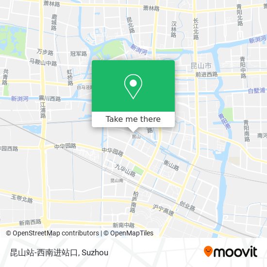 昆山站-西南进站口 map