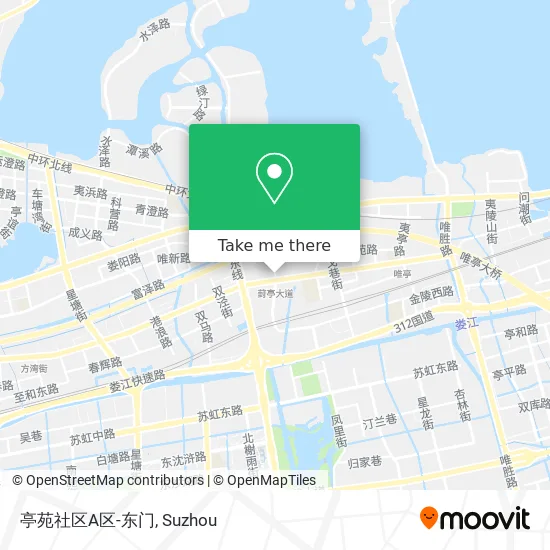 亭苑社区A区-东门 map